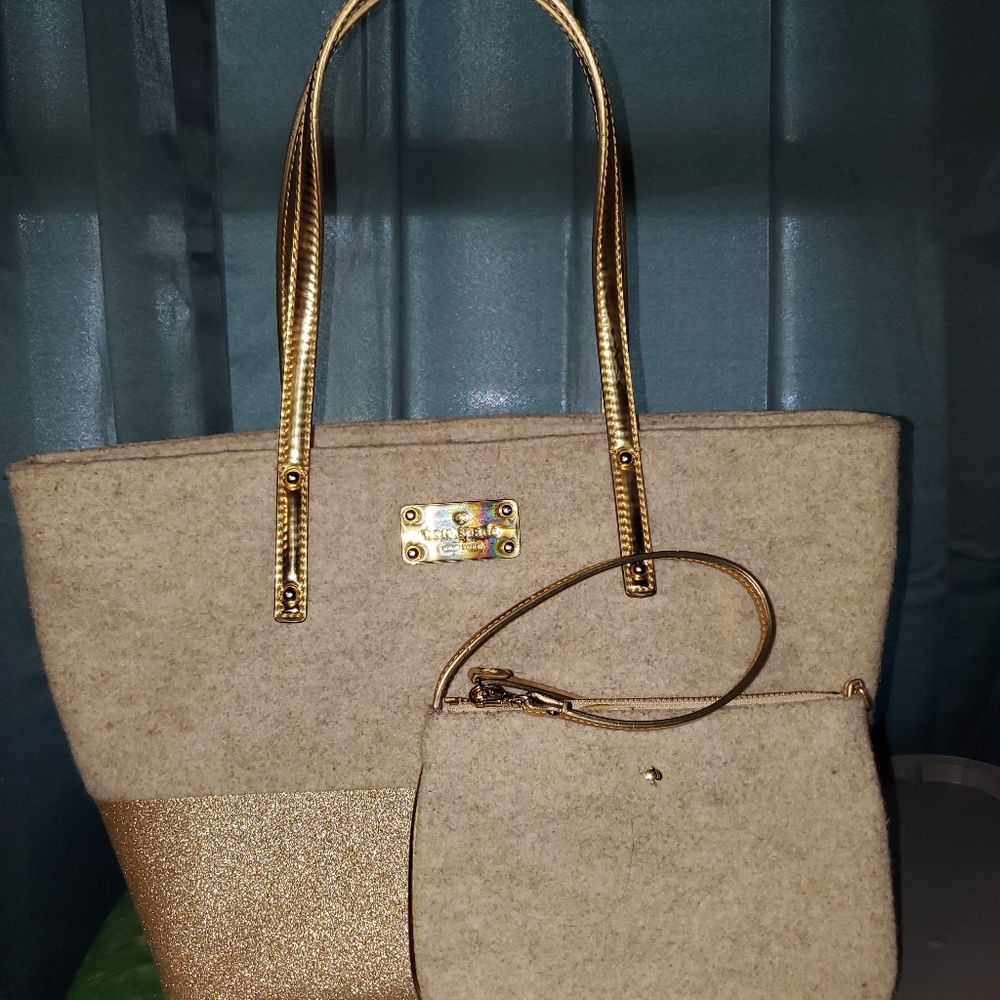 Kate Spade tote bag and wristlet